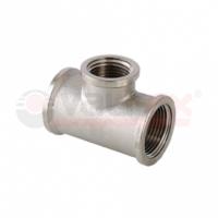 Тройник никелированный переходной VALFEX ВР 3/4"х1/2"х3/4" (60/10)